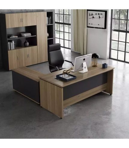 Bàn giám đốc BGD05.1 160x70 - Vân gỗ đậm