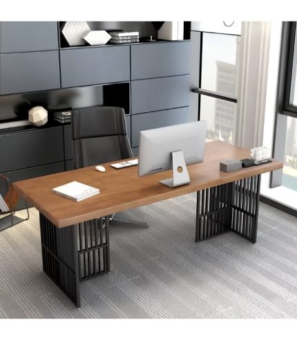 Bàn giám đốc BGD07.1 160x70 - Vân gỗ đậm