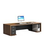 Bàn giám đốc BGD09.1 160x70 - Vân gỗ đậm