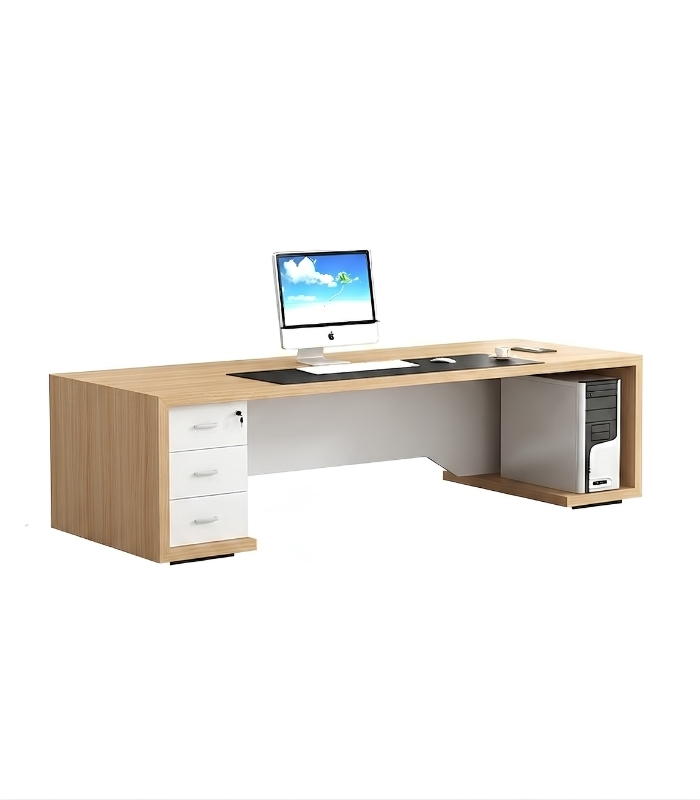 Bàn giám đốc BGD09.2 160x70 - Vân gỗ