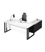 Bàn giám đốc BGD10.1 140x60 - Trắng kết hợp Đen