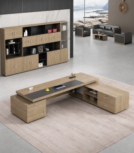 Bàn giám đốc BGD11.3 180x70 - Vân gỗ nhạt