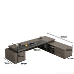 Bàn giám đốc BGD11.2 180x70 - Ghi