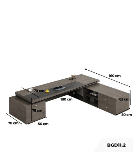 Bàn giám đốc BGD11.2 180x70 - Ghi