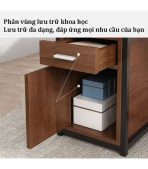 Bàn giám đốc BGD12.1 140x60 - Vân gỗ đậm