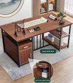 Bàn giám đốc BGD12.1 140x60 - Vân gỗ đậm