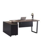 Bàn giám đốc BGD15.1 150x100 - Vân gỗ kết hợp Ghi - Ảnh 2