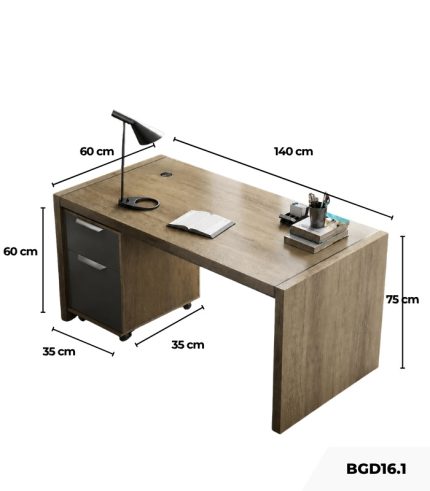 Bàn giám đốc BGD16.1 140x60 - Vân gỗ