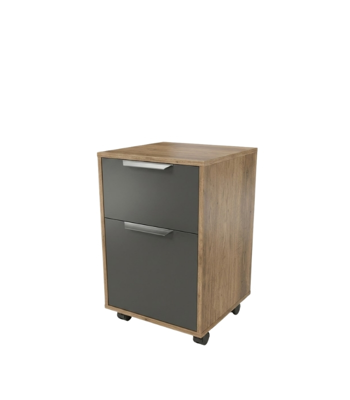 Tab di động 2 ngăn TDD25.1 35x35x60 - Vân gỗ
