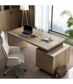 Bàn giám đốc BGD19.1 150x60 - Vân gỗ đậm