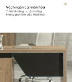 Bàn giám đốc BGD19.1 150x60 - Vân gỗ đậm