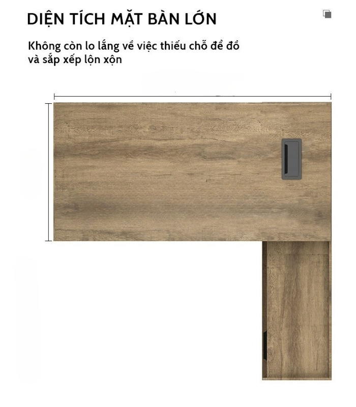 Bàn giám đốc BGD21.1 180x120 - Vân gỗ