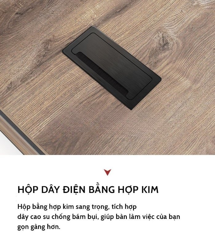 Bàn giám đốc BGD21.1 180x120 - Vân gỗ