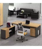 Tủ Phụ Di Động TDD22.1 120x35x60 - Vân gỗ đậm + Ghi