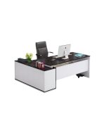 Bàn giám đốc BGD27.5 120x50 - Trắng kết hợp Đen