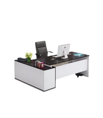 Bàn giám đốc BGD27.5 120x50 - Trắng kết hợp Đen