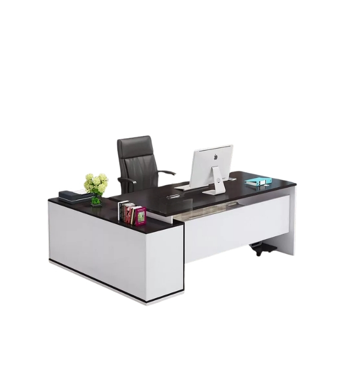 Bàn giám đốc BGD27.5 120x50 - Trắng kết hợp Đen