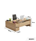 Bàn giám đốc BGD27.1 120x50 - Vân gỗ nhạt