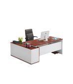 Bàn giám đốc BGD27.3 120x50 - Nâu đỏ kết hợp Trắng