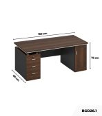 Bàn giám đốc BGD26.1 160x60 - Vân gỗ đậm