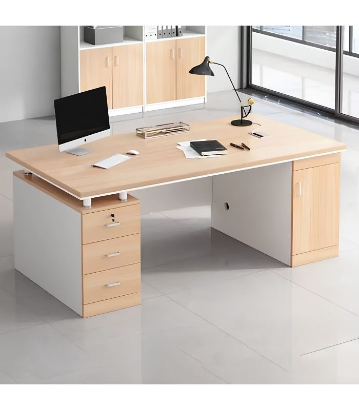 Bàn giám đốc BGD26.3 160x60 - Vân gỗ nhạt