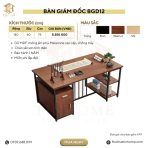 Bàn giám đốc BGD12.1 140x60 - Vân gỗ đậm