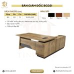 Bàn giám đốc BGD21.1 180x120 - Vân gỗ