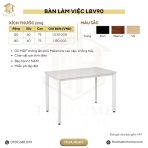 Bàn làm việc LBV90.1 120x60 - Trắng