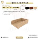 Kệ CPU Di Động TDD13.1 27x45x17 - Vân gỗ đậm