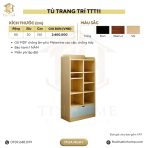 Tủ Trang Trí TTT11.1 80x30x150 - Trắng
