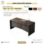 Bàn giám đốc BGD24.1 140x60 - Vân gỗ đậm