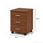 Tab Di Động TDD19.1 35x35x60 - Vân gỗ đậm
