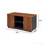 Tủ Phụ Di Động TDD20.1 100x35x60 - Vân gỗ đậm