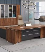 Bàn giám đốc BGD02.1 160x100 - Vân gỗ đậm