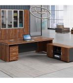Bàn giám đốc BGD02.1 160x100 - Vân gỗ đậm