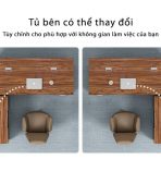 Bàn giám đốc BGD02.1 160x100 - Vân gỗ đậm