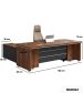 Bàn giám đốc BGD02.1 160x100 - Vân gỗ đậm