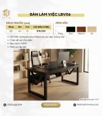 Bàn làm việc LBV06.4 120x60 - Đen