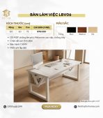 Bàn làm việc LBV06.4 120x60 - Đen