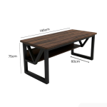 Bàn làm việc LBV06.5 140×60 – Vân gỗ đậm