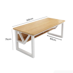 Bàn làm việc LBV06.6 140×60 – Vân gỗ nhạt