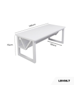 Bàn làm việc LBV06.7 140×60 – Trắng