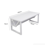 Bàn làm việc LBV06.7 140×60 – Trắng