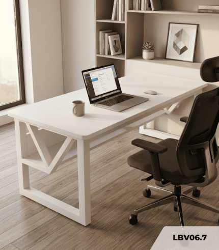 Bàn làm việc LBV06.7 140×60 – Trắng