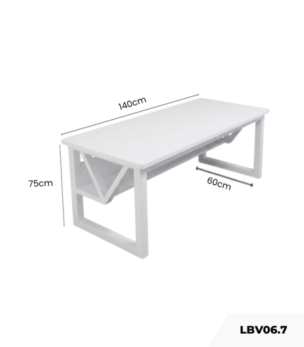 Bàn làm việc LBV06.7 140×60 – Trắng