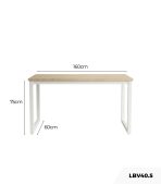 Bàn làm việc LBV40.5 160x60 - Vân gỗ nhạt