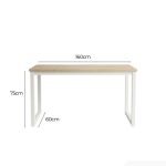 Bàn làm việc LBV40.5 160x60 - Vân gỗ nhạt