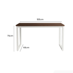 Bàn làm việc LBV40.8 180x60 - Vân gỗ đậm