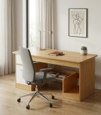 Bàn làm việc LBV92.1 140x60 - Vân gỗ nhạt