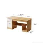 Bàn làm việc LBV92.1 140x60 - Vân gỗ nhạt